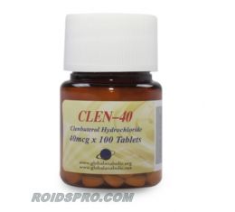 Clen-40 for sale | Clenbuterol HCL 40 mcg x 100 tablets | Global Anabolic